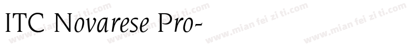 ITC Novarese Pro字体转换